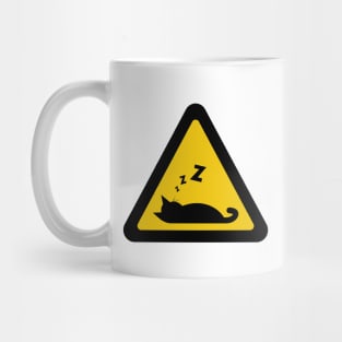 Cat Sleeping Sign Silhouette Mug